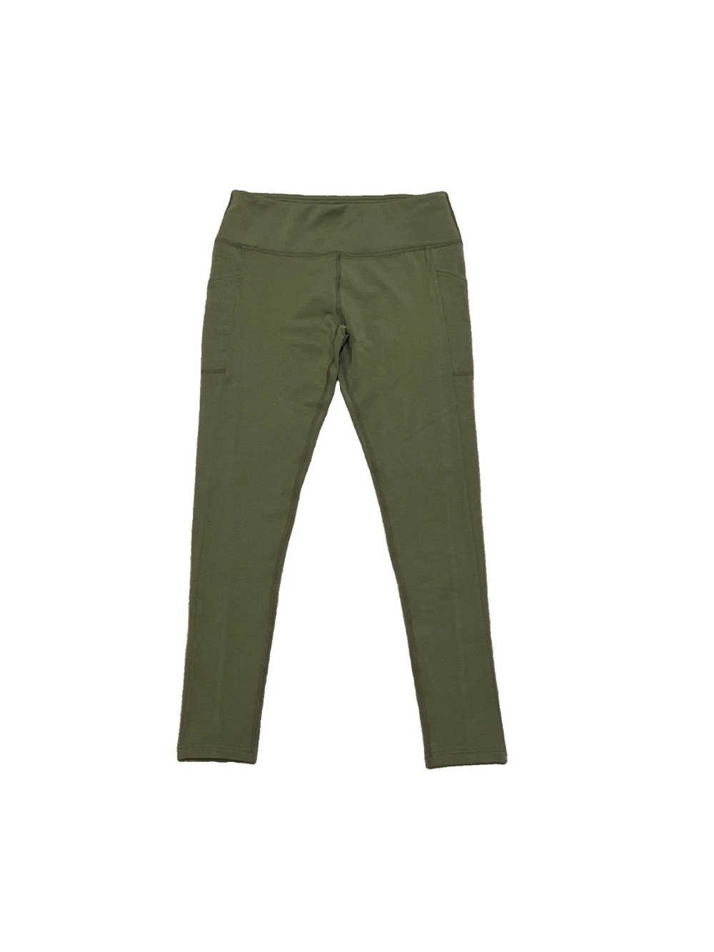 WOOLX Women's Piper Leggings with Pockets Green Merino Wool Size Medium